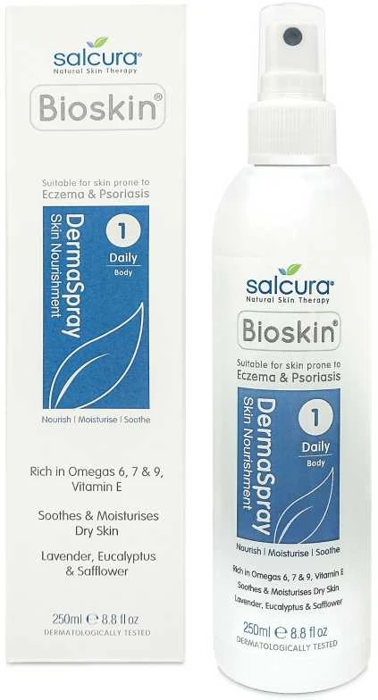 Salcura Bioskin DermaSpray purškiama priemonė sudirgusiai kūno odai, 250ml