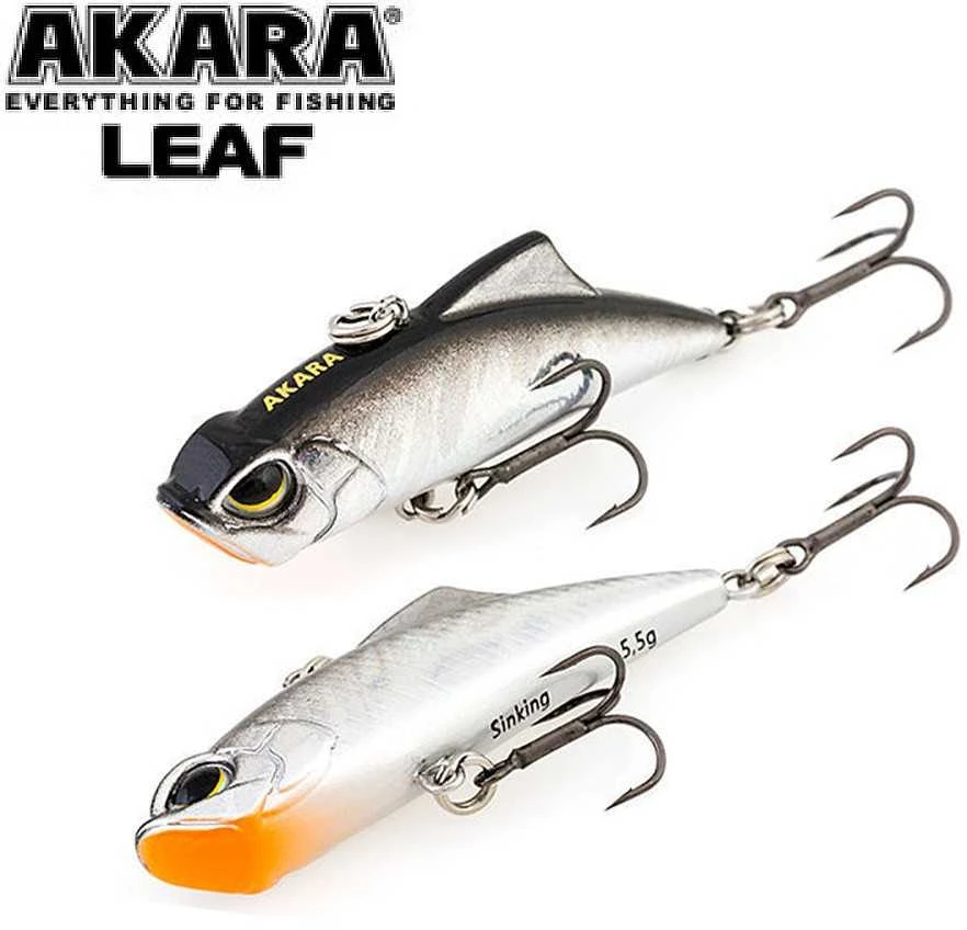 AKARA VIB LEAF 45 S vobleris, 45 mm, 5,5 g (skęstantis, rattlin) | Įvairių spalvų