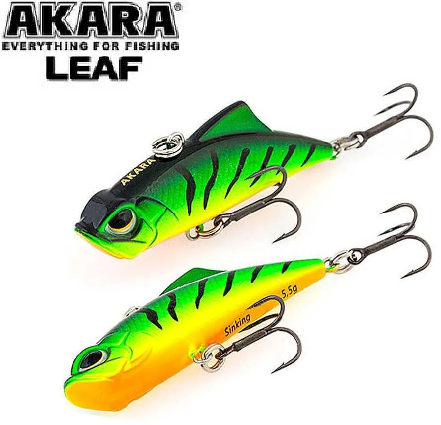 AKARA VIB LEAF 45 S vobleris, 45 mm, 5,5 g (skęstantis, rattlin) | Įvairių spalvų