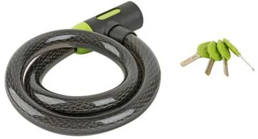 Author Cable lock ACL-85 C-Sleeve d.25x1000mm (juodas/žalias)