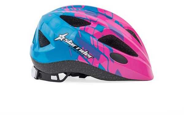 Author Helmet Star Rider Inmold 51-55cm (pink-neon/mėlynas)