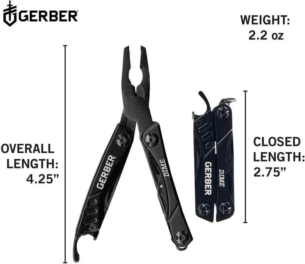 Multirinkinys Gerber Dime, juodas