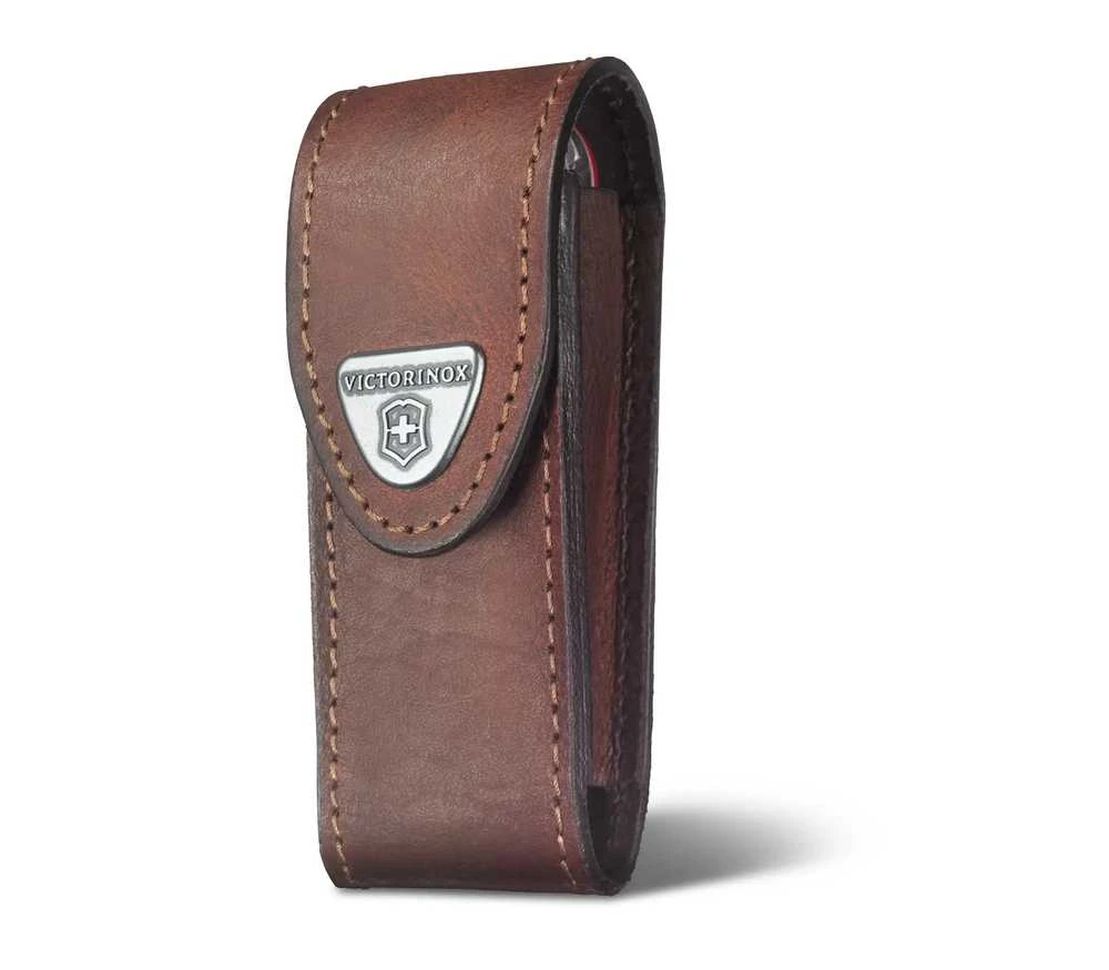 Dėklas Victorinox fiksuotų ašmenų peiliams, leather, ruda