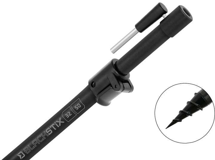 Delphin BlackSTIX bankstick laikiklis 80–130 cm