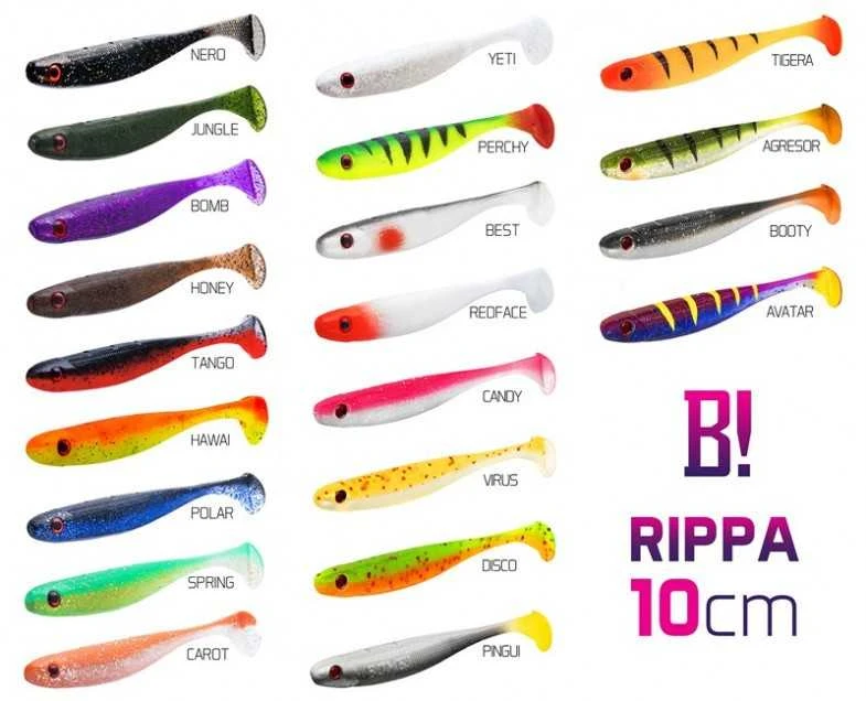 DELPHIN Silikoninis masalas BOMB Rippa 10cm/ 5vnt