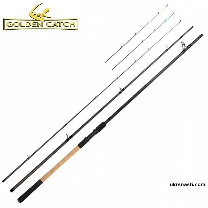 Dugninė Meškerė Golden Catch Bionic Feeder Juodas Edition 3,9m 200g