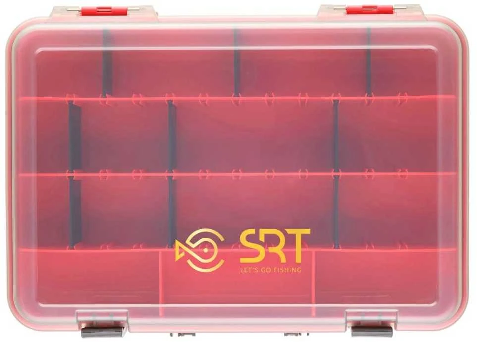 Dviguba dėžutė žūklės reikmenims SERT SRT-3071, raudona/juoda