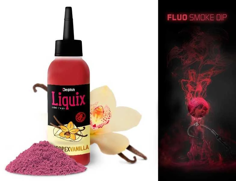 Fluorescencinis dipas (dūmas) Delphin D SNAX LiquiX, įvairių skonių
