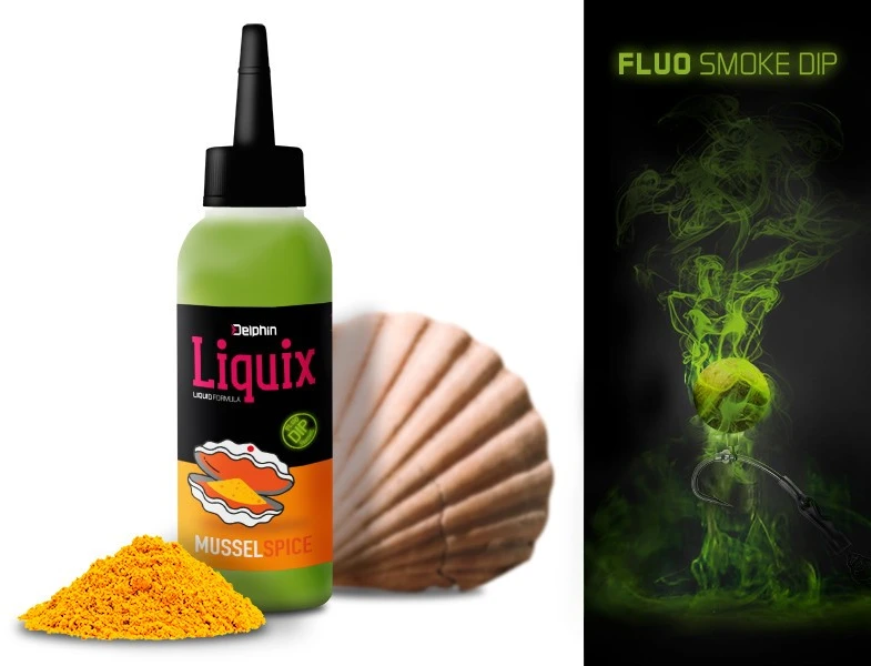 Fluorescencinis dipas (dūmas) Delphin D SNAX LiquiX, įvairių skonių