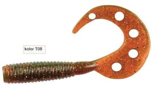 Guminukai žvejybai Robinson Holytail Twist 5,5cm 4vnt.