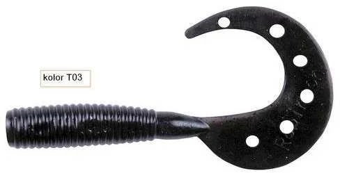 Guminukai žvejybai Robinson Holytail Twist 8cm 3vnt.
