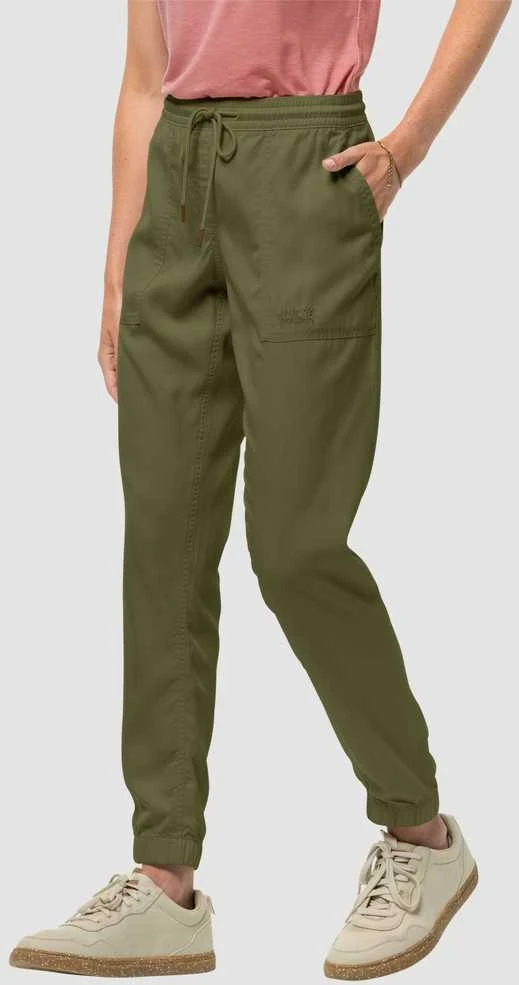 JackWolfskin Laisvalaikio kelnės moterims Jack Wolfskin MOJAVE žalios