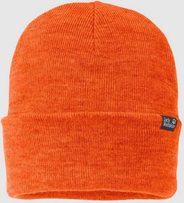 JackWolfskin Megzta kepurė JACK WOLFSKIN RIB | oranžinė