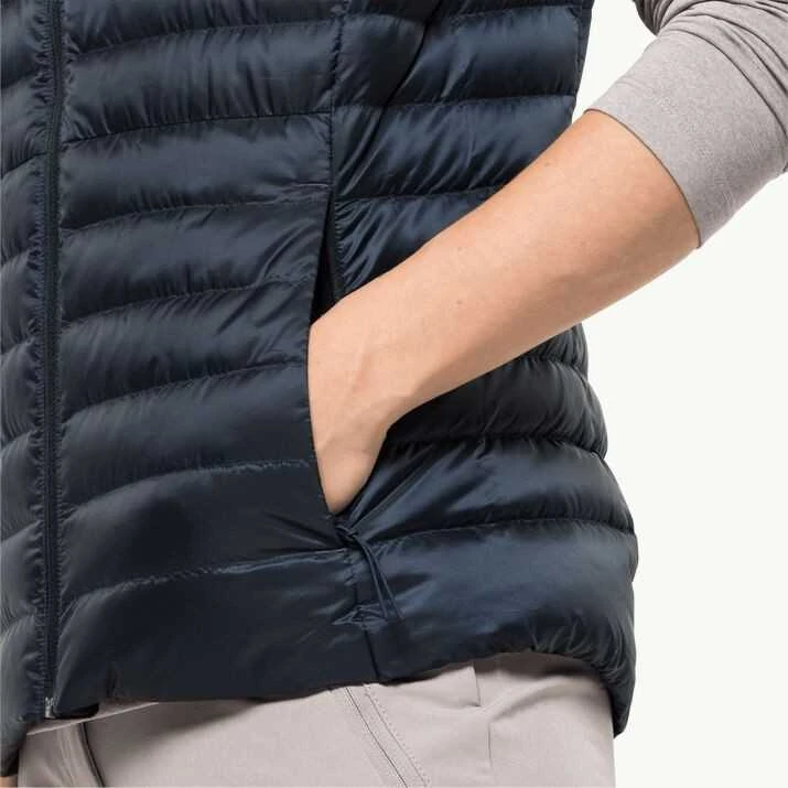 JackWolfskin Moteriška Jack Wolfskin liemenė Pack &amp; Go Down Vest| tamsiai mėlyna