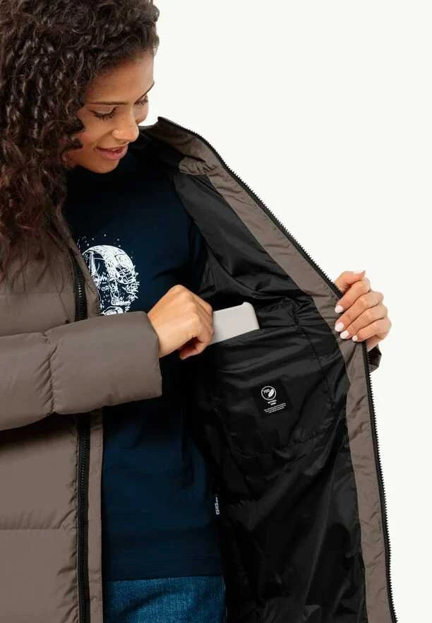 JackWolfskin Moteriška Jack Wolfskin striukė Frozen Lake Coat | cold coffee