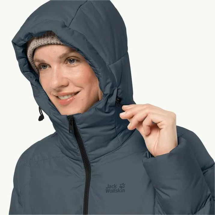 JackWolfskin Moteriška Jack Wolfskin striukė Frozen Lake Coat | tamsiai pilka