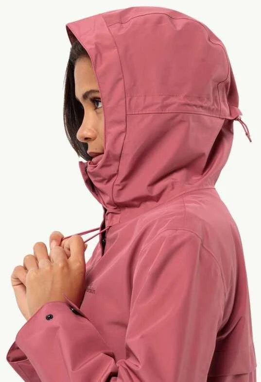 JackWolfskin Moteriškas lietpaltis Jack Wolfskin Cape West | soft pink