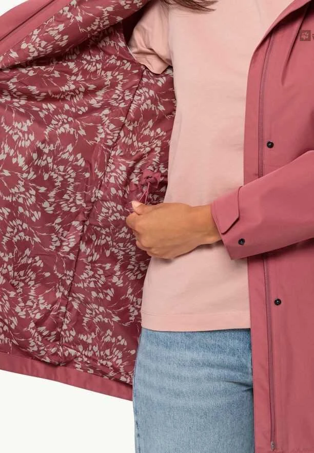 JackWolfskin Moteriškas lietpaltis Jack Wolfskin Cape West | soft pink