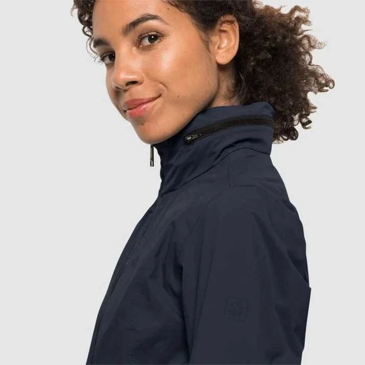 JackWolfskin Striukė moterims NORDEN PORT COAT W | tamsiai mėlyna
