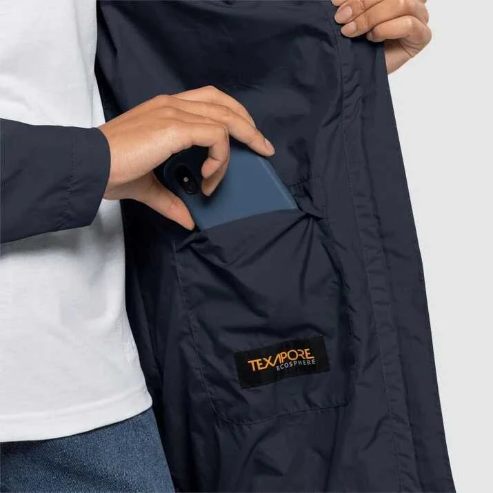 JackWolfskin Striukė moterims NORDEN PORT COAT W | tamsiai mėlyna