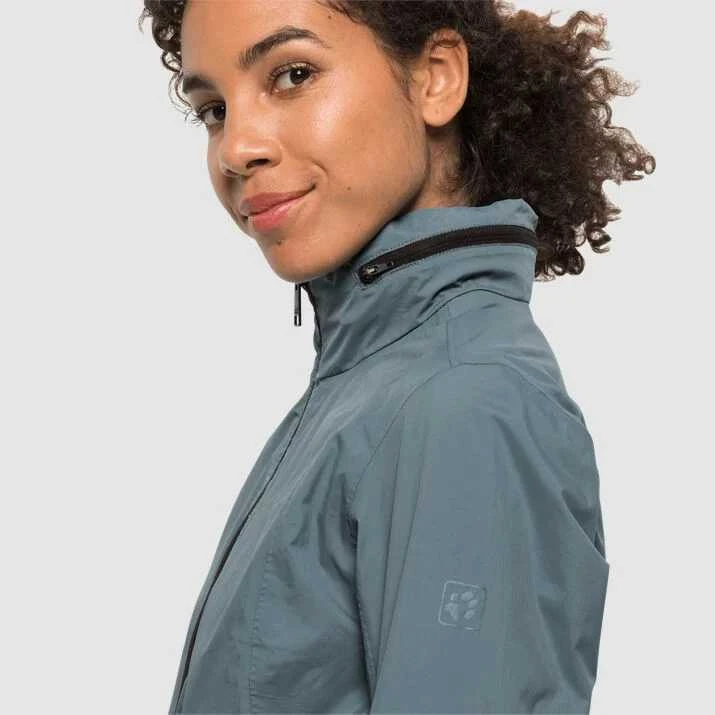 JackWolfskin Striukė moterims NORDEN PORT COAT W | pilka