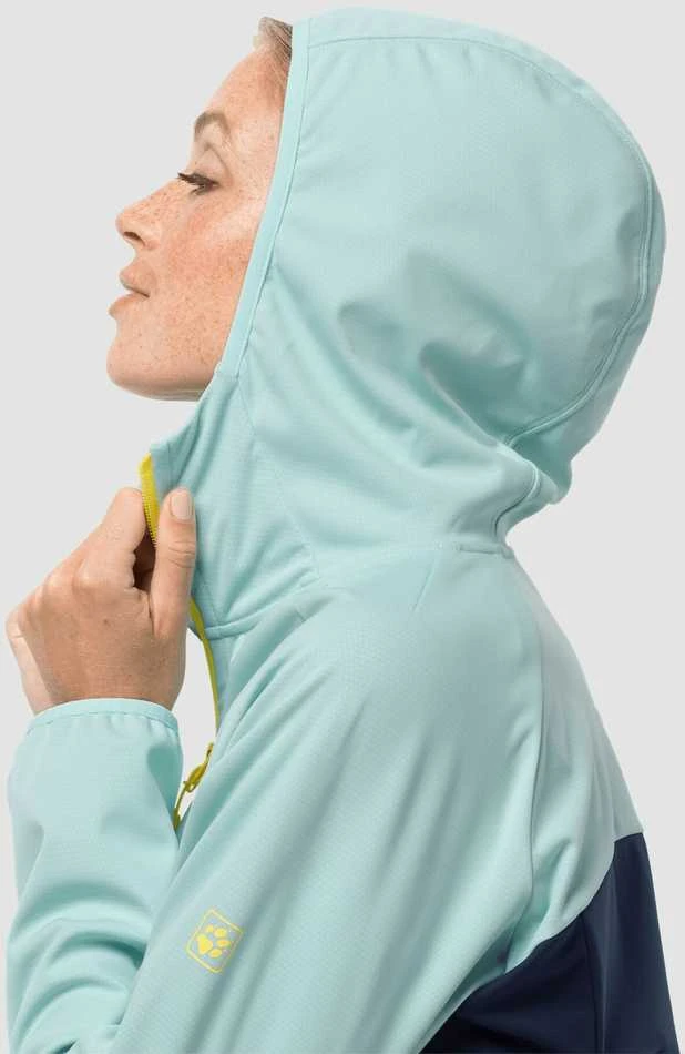 JackWolfskin Vasarinė striukė moterims Jack Wolfskin GO HIKE SOFTSHELL mėlyna