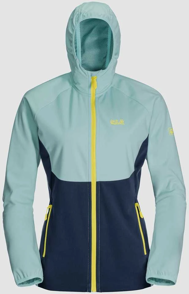 JackWolfskin Vasarinė striukė moterims Jack Wolfskin GO HIKE SOFTSHELL mėlyna