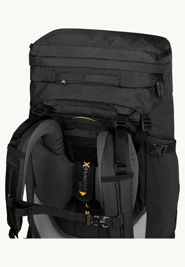 JackWolfskin Vyriška kuprinė DENALI 65+10 L | juodas