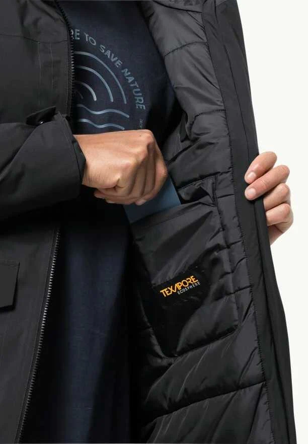 JackWolfskin Vyriška parka Jack Wolfskin Koenigsbau | juoda