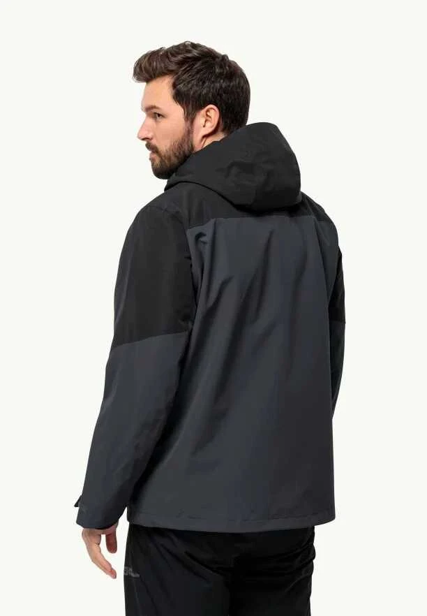 JackWolfskin Vyriška striukė Jack Wolfskin GLAABACH 3in1 | juoda