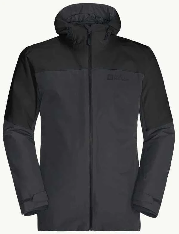 JackWolfskin Vyriška striukė Jack Wolfskin GLAABACH 3in1 | juoda