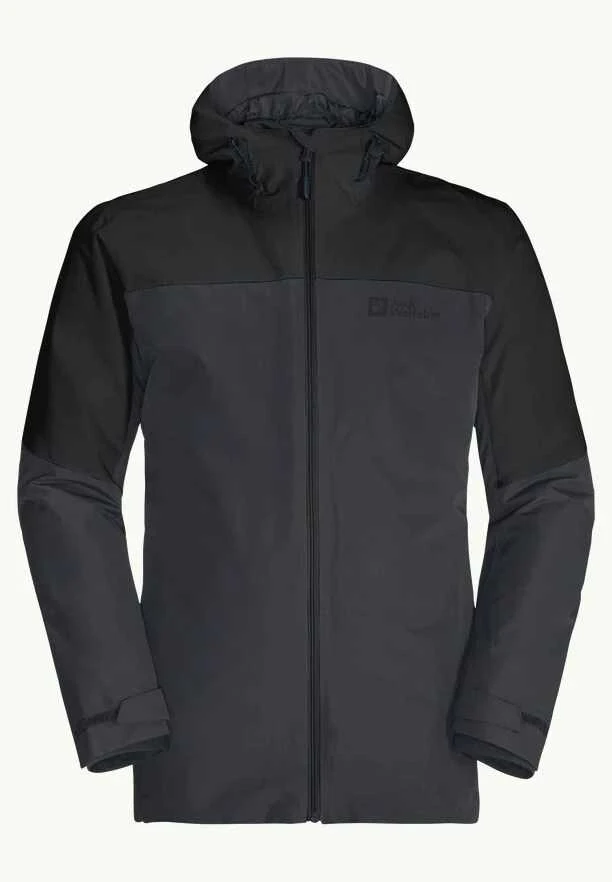 JackWolfskin Vyriška striukė Jack Wolfskin GLAABACH 3in1 | juoda