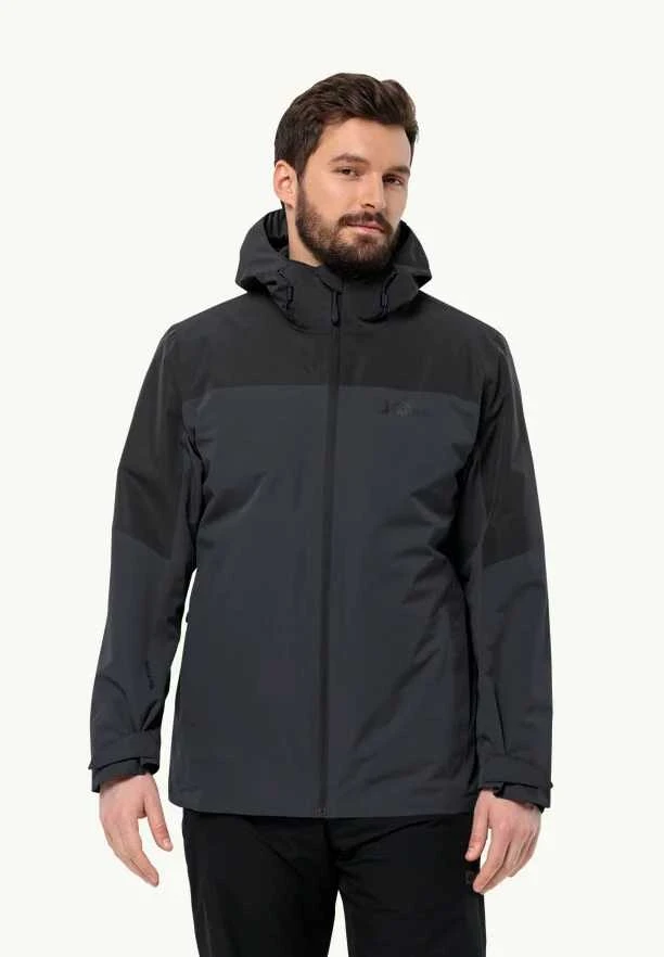 JackWolfskin Vyriška striukė Jack Wolfskin GLAABACH 3in1 | juoda
