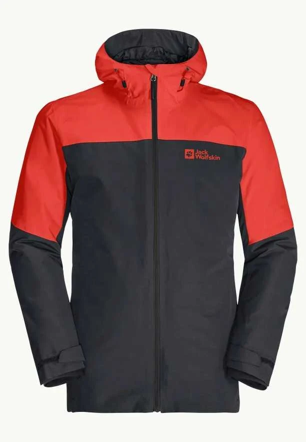 JackWolfskin Vyriška striukė Jack Wolfskin GLAABACH 3in1 | strong red