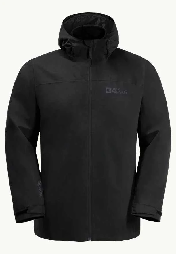 JackWolfskin Vyriška striukė Jack Wolfskin TAUBENBERG 3in1 | juoda