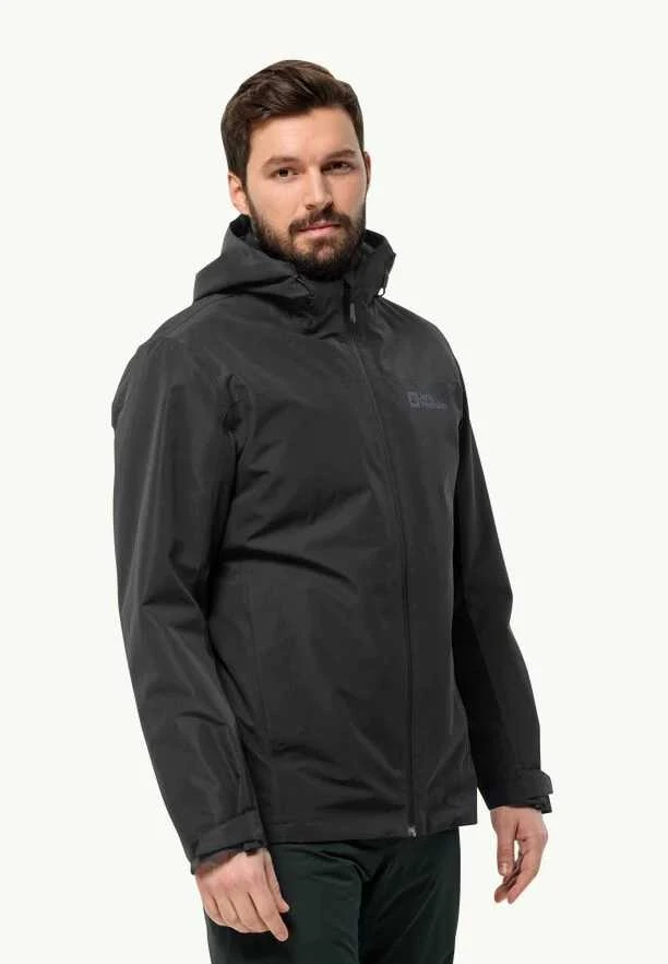JackWolfskin Vyriška striukė Jack Wolfskin TAUBENBERG 3in1 | juoda