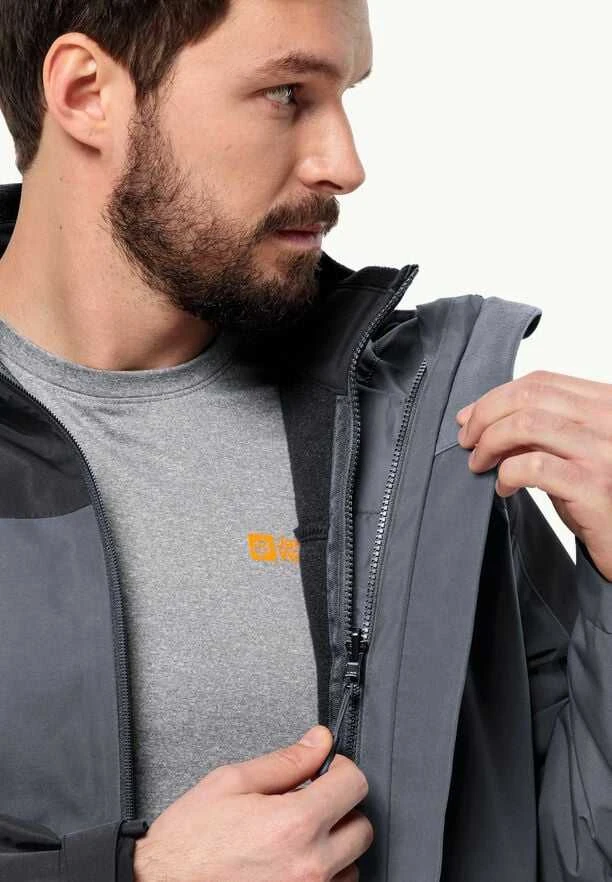 JackWolfskin Vyriška striukė Jack Wolfskin TAUBENBERG 3in1 | phantom