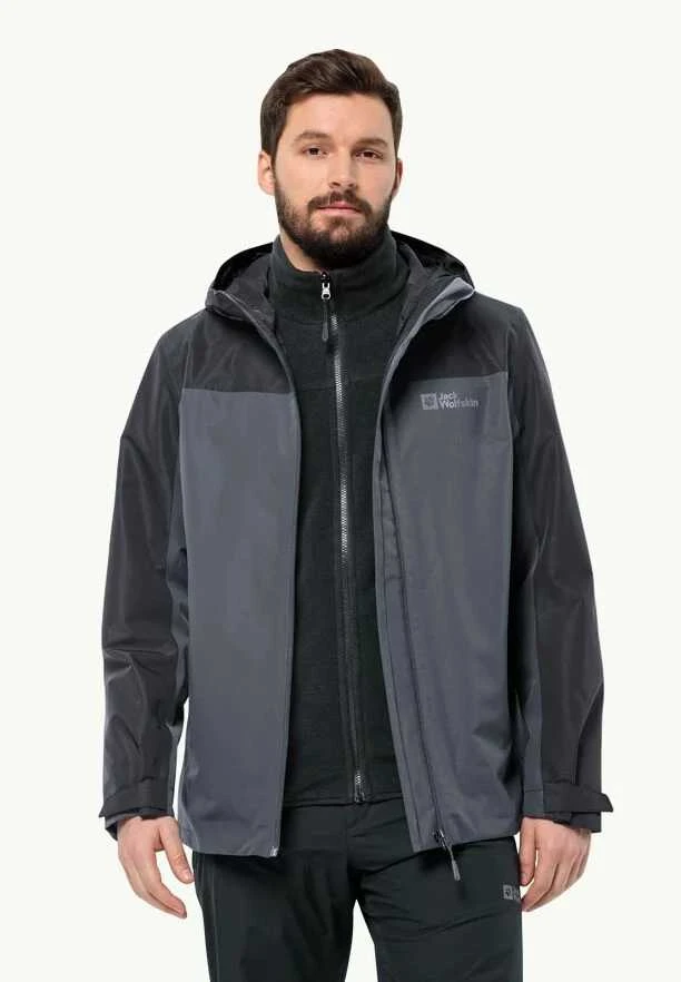 JackWolfskin Vyriška striukė Jack Wolfskin TAUBENBERG 3in1 | phantom