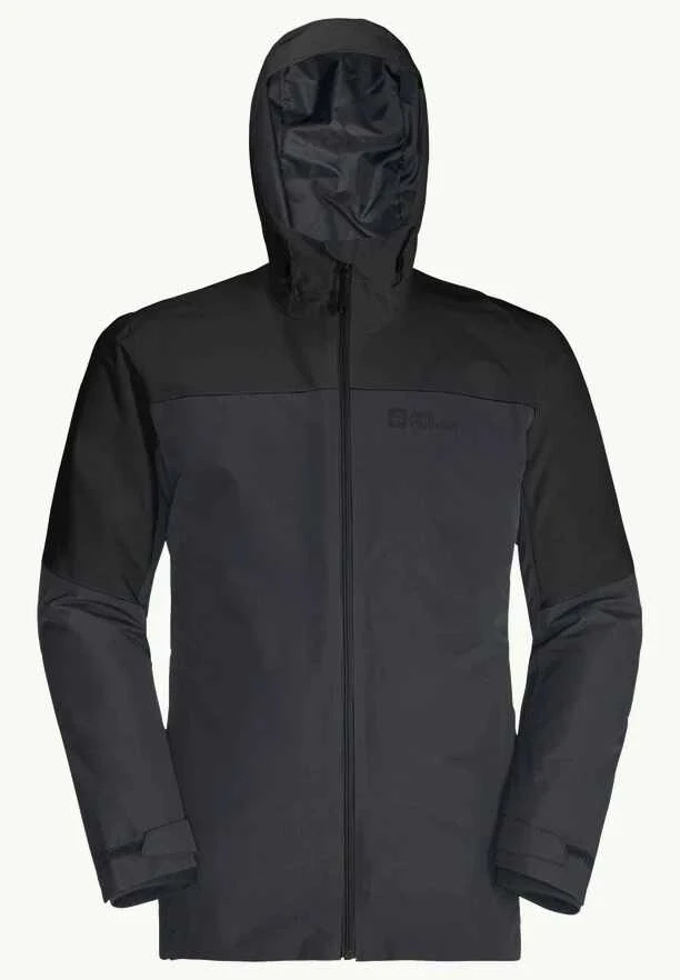 JackWolfskin Vyriška striukė Jack Wolfskin GLAABACH 3in1 | juoda