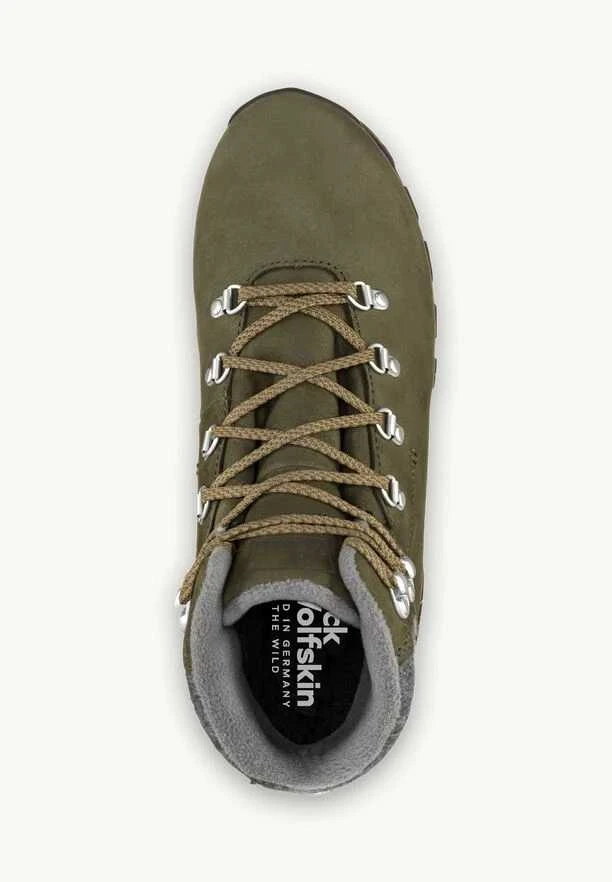 JackWolfskin Vyriški neperšlampami žieminiai batai Jack Wolfskin Thunder Bay Texapore Mid | khaki/pilkas
