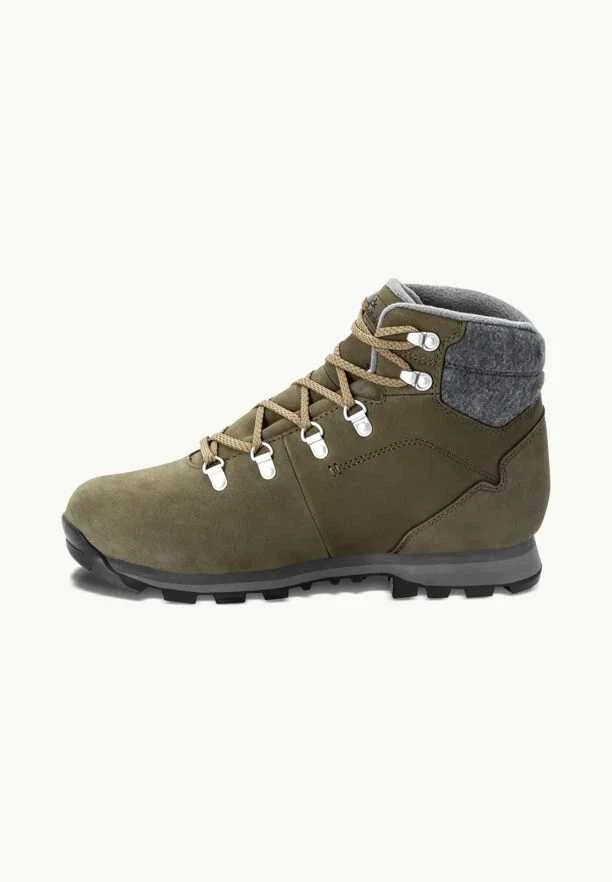 JackWolfskin Vyriški neperšlampami žieminiai batai Jack Wolfskin Thunder Bay Texapore Mid | khaki/pilkas