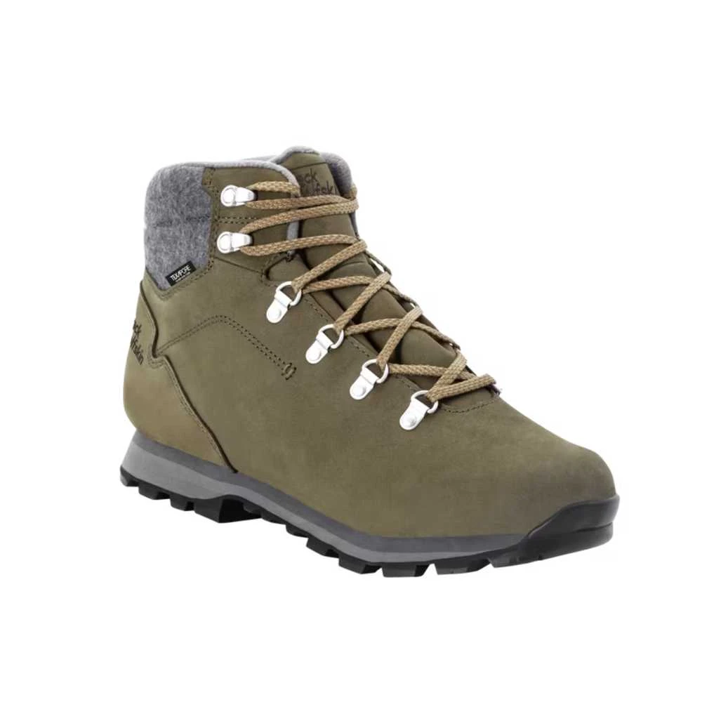 JackWolfskin Vyriški neperšlampami žieminiai batai Jack Wolfskin Thunder Bay Texapore Mid | khaki/pilkas