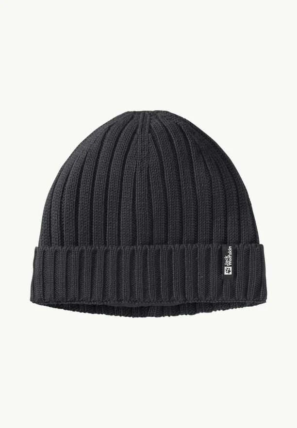 JackWolfskin Žieminė kepurė Jack Wolfskin Rib Knit | juoda