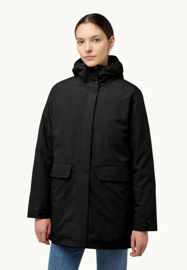 JackWolfskin Žieminė moteriška striukė Jack Wolfskin WINTERTOR | Juodas