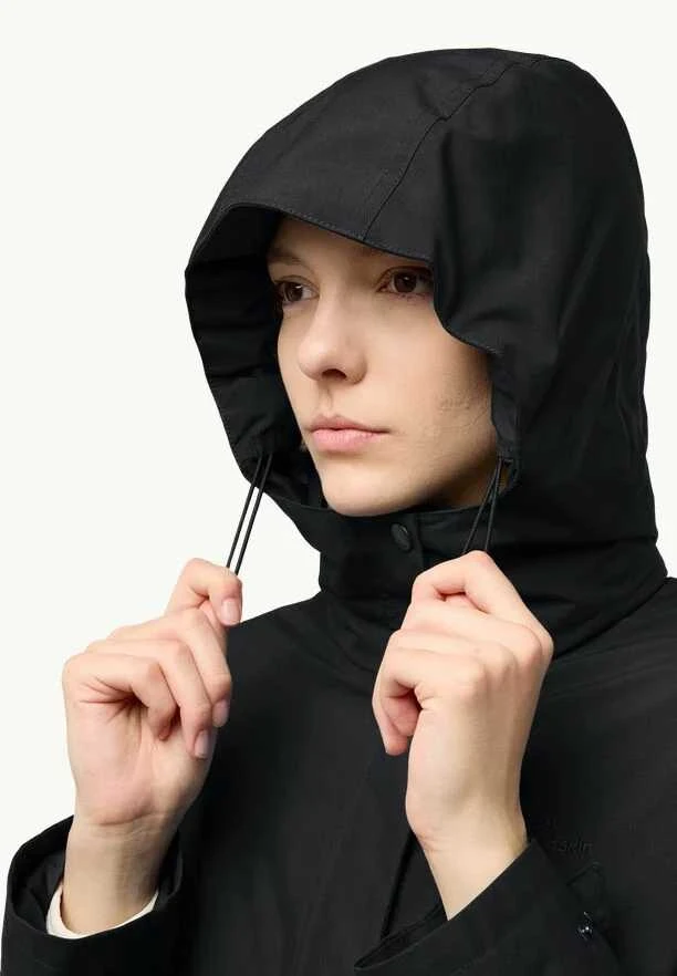 JackWolfskin Žieminė moteriška striukė Jack Wolfskin WINTERTOR | Juodas