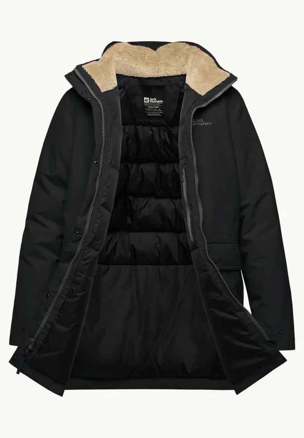 JackWolfskin Žieminė moteriška striukė Jack Wolfskin WINTERTOR | Juodas