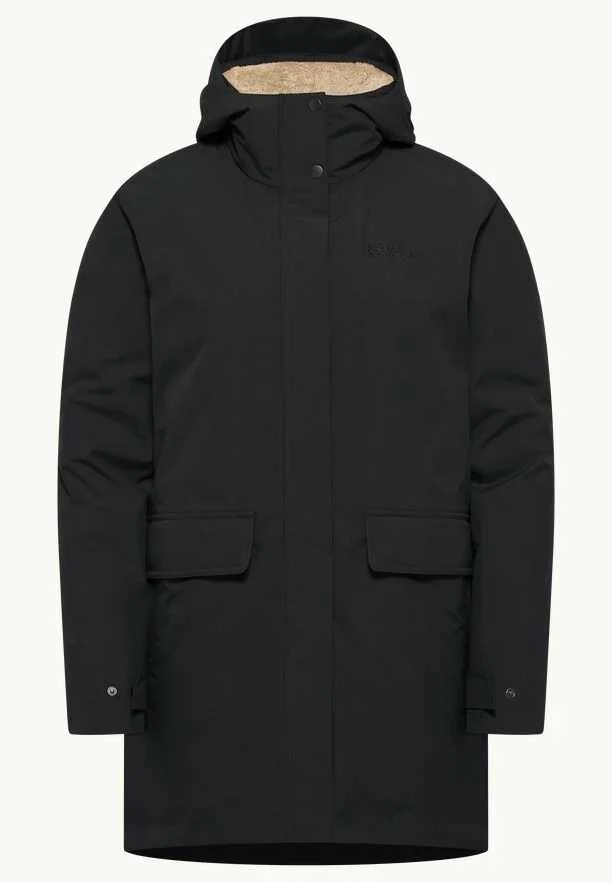 JackWolfskin Žieminė moteriška striukė Jack Wolfskin WINTERTOR | Juodas