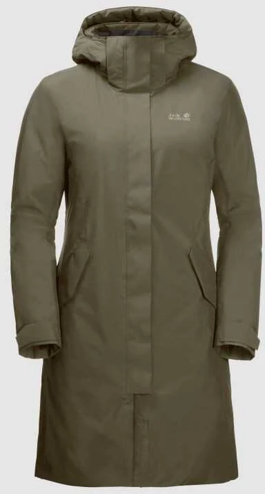 JackWolfskin Žieminis paltas moterims JACK WOLFSKIN COLD BAY COAT | granitas