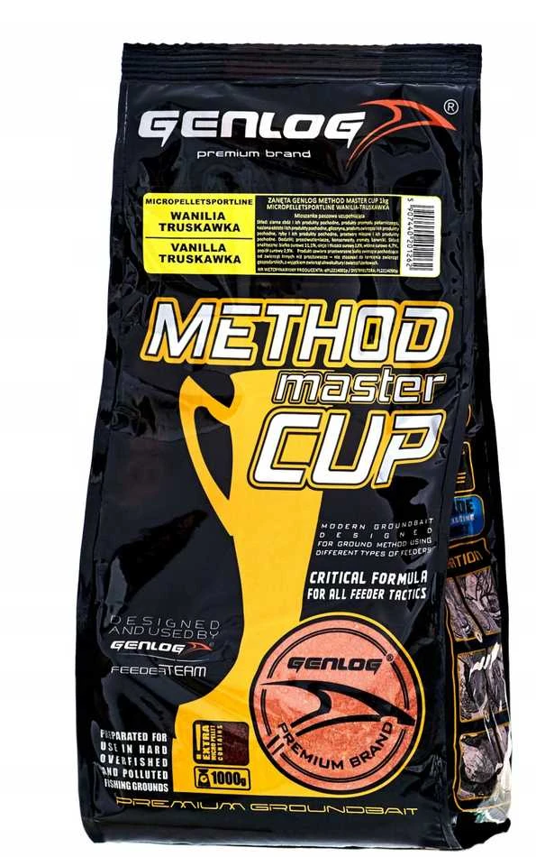 Jaukas Genlog Method Master Cup Micro Pellet SportLine vanilė-braškė - 1kg