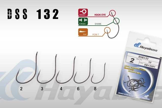 Hayabusa DSR132 Drop Shot Hook 9 pack main image 0
